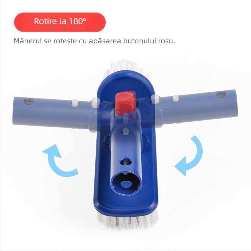 Perie de curățare a piscinei cu mâner rotativ, model DV-815, din plastic, brand Bestpool (pentru înot și sporturi acvatice)