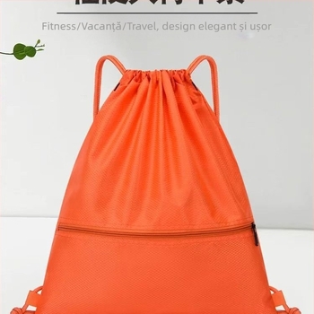Rucsac cu șnur, logo tipărit, multifuncțional pentru sporturi în aer liber
