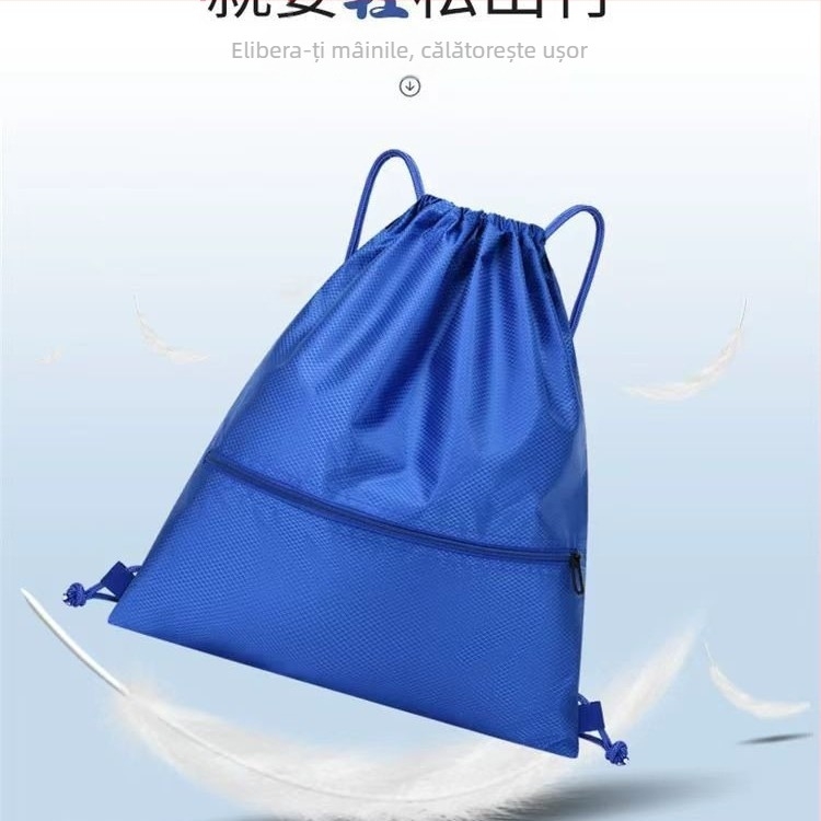 Rucsac cu șnur, logo tipărit, multifuncțional pentru sporturi în aer liber