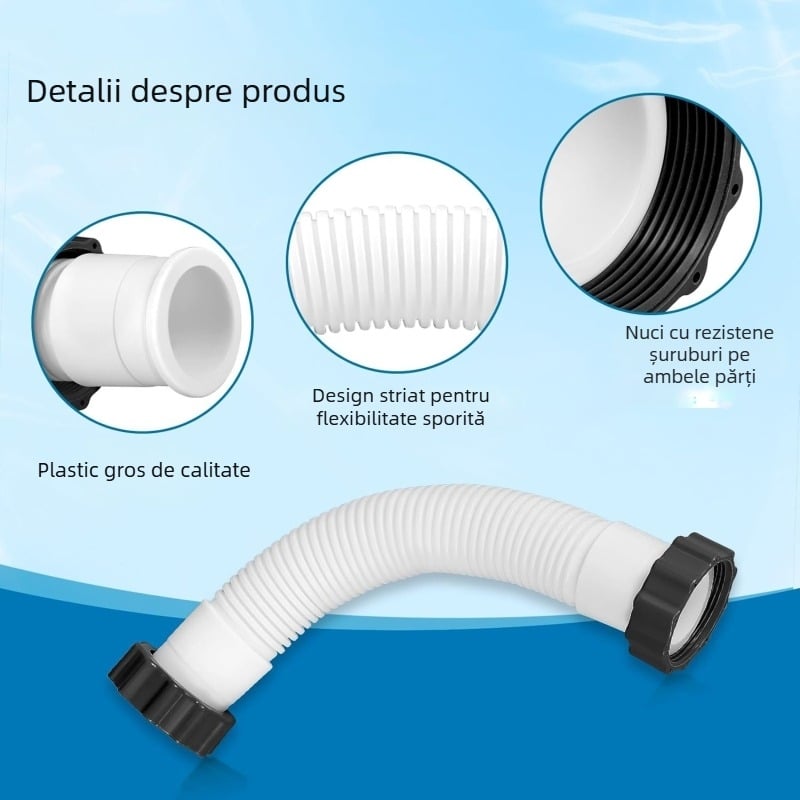 Furtun PVC pentru pompă de filtru cu nisip Intex — Compatibil cu Intex Sand Filter Pump, Model: Furtun
