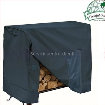 Acoperire pentru suport de lemne pentru curte — Longxing, 100% poliester, stil modern minimalist