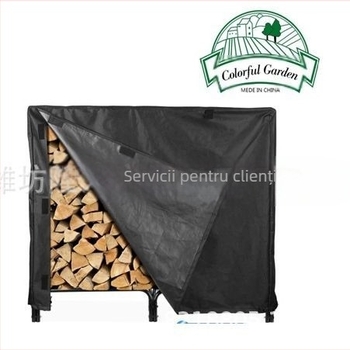 Acoperire pentru suport de lemne pentru curte — Longxing, 100% poliester, stil modern minimalist