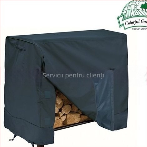 Acoperire pentru suport de lemne pentru curte — Longxing, 100% poliester, stil modern minimalist