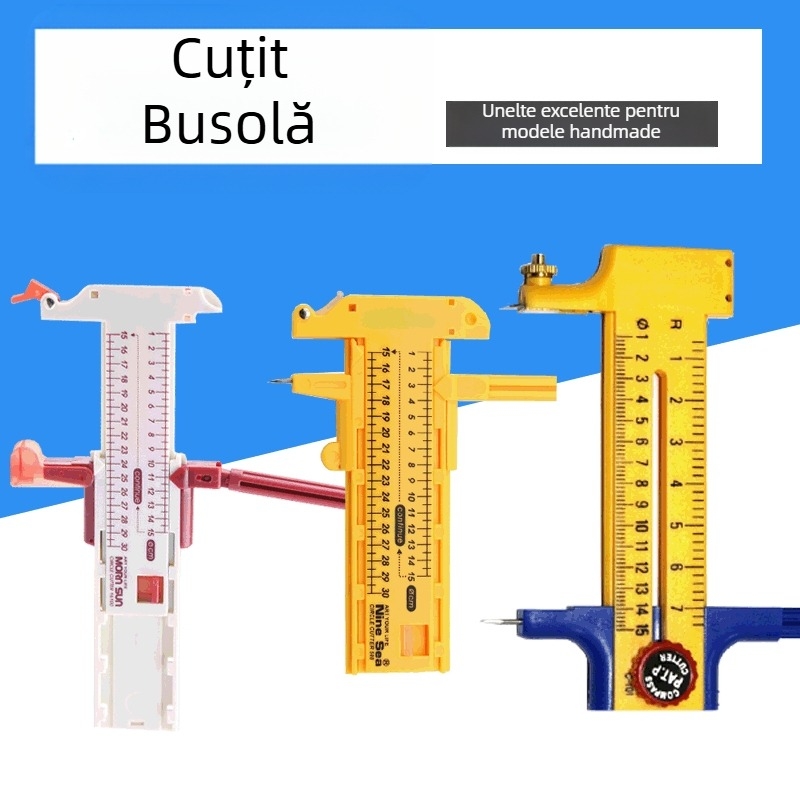Tăietor circular pentru hârtie, model 508, corp din plastic, grosime lamă 0.2, greutate 50