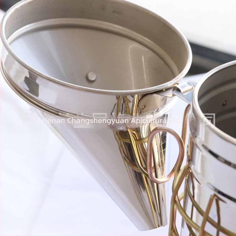 Unelte de apicultură: pulverizator de fum din oțel inoxidabil pentru albine