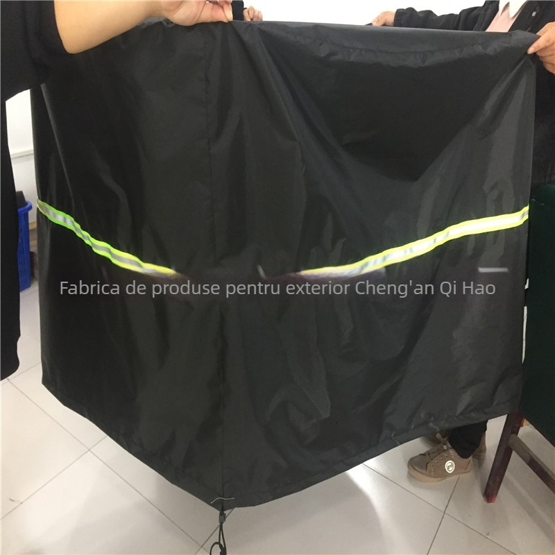 Husă rotundă pentru mobilier de exterior cu bandă reflectorizantă, din Oxford 210D/420D, pentru mese și scaune rotunde