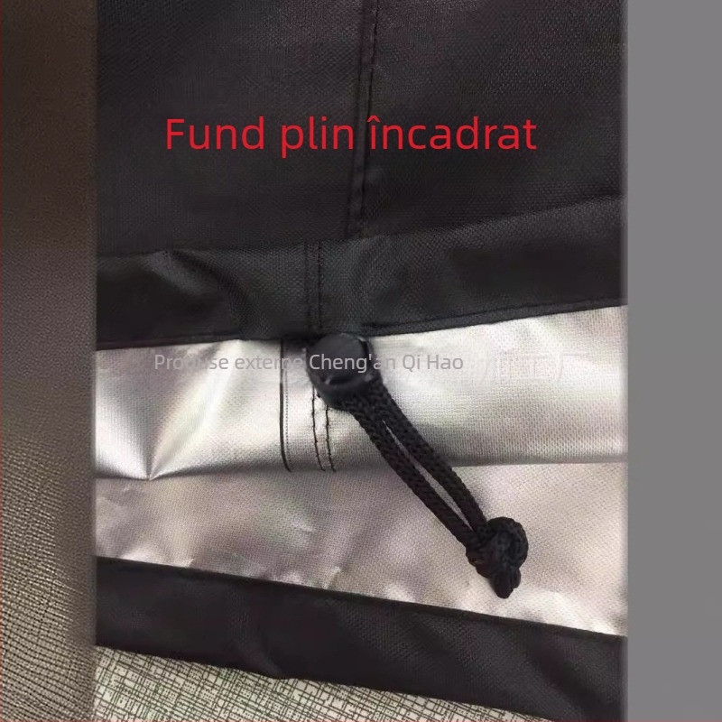 Husă rotundă pentru mobilier de exterior cu bandă reflectorizantă, din Oxford 210D/420D, pentru mese și scaune rotunde