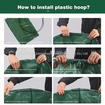 Sac de grădină, material PP, pentru gunoi de curte, fără import