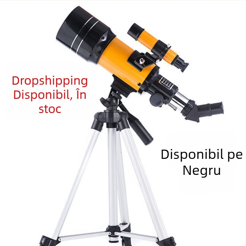 Telescop astronomic F30070 cu trepied pentru observații în spațiul profund, cu mărire mare, definiție înaltă, pentru studenți, copii și adulți