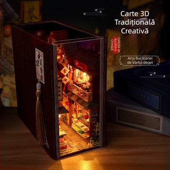 Model arhitectural din lemn – asamblat, microscale, personalizare după desene, pentru 15–35 ani