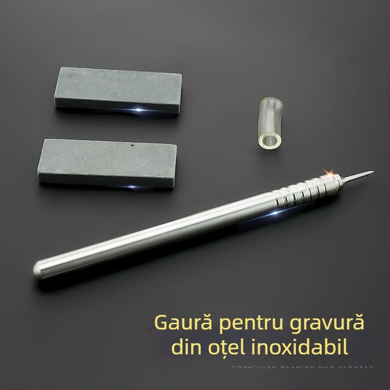 Pen de gravură auxiliar din oțel inoxidabil pentru modele Gundam, precizie, cu piatră de șlefuire (Jiuling • China • prelucrarea pietrei)