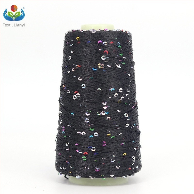 Fire decorativ cu mărgele – ring-spun, formă butoi, pentru țesut, UG