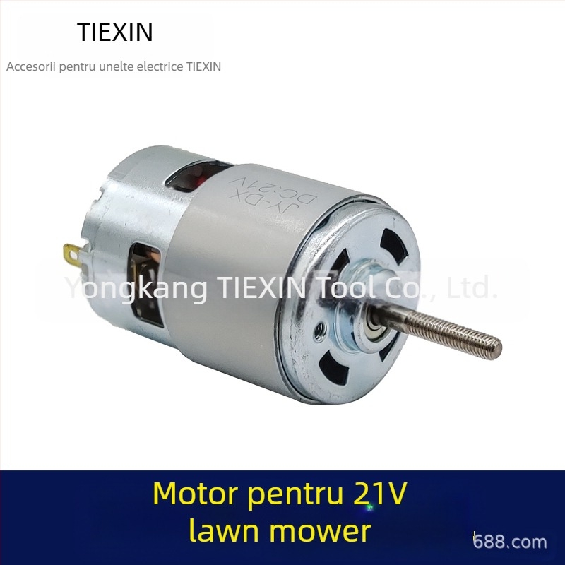 Rotor pentru mașină de tuns iarba 755 pentru motor cu baterie litiu 21V, marca Tiexin, bi-metalic