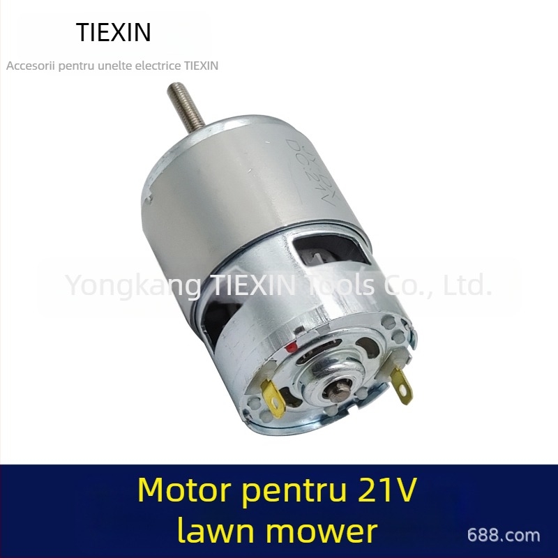 Rotor pentru mașină de tuns iarba 755 pentru motor cu baterie litiu 21V, marca Tiexin, bi-metalic