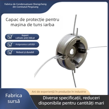 Cap de tăiere pentru iarbă din aliaj de aluminiu, cu sârmă de oțel, accesoriu universal pentru trimmer