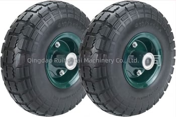 Roată solidă pentru cărucior de depozit – Roată PU spumă, spițe metalice, cameră internă, sarcină maximă 265 kg, presiune maximă 200 psi, lagare personalizabile