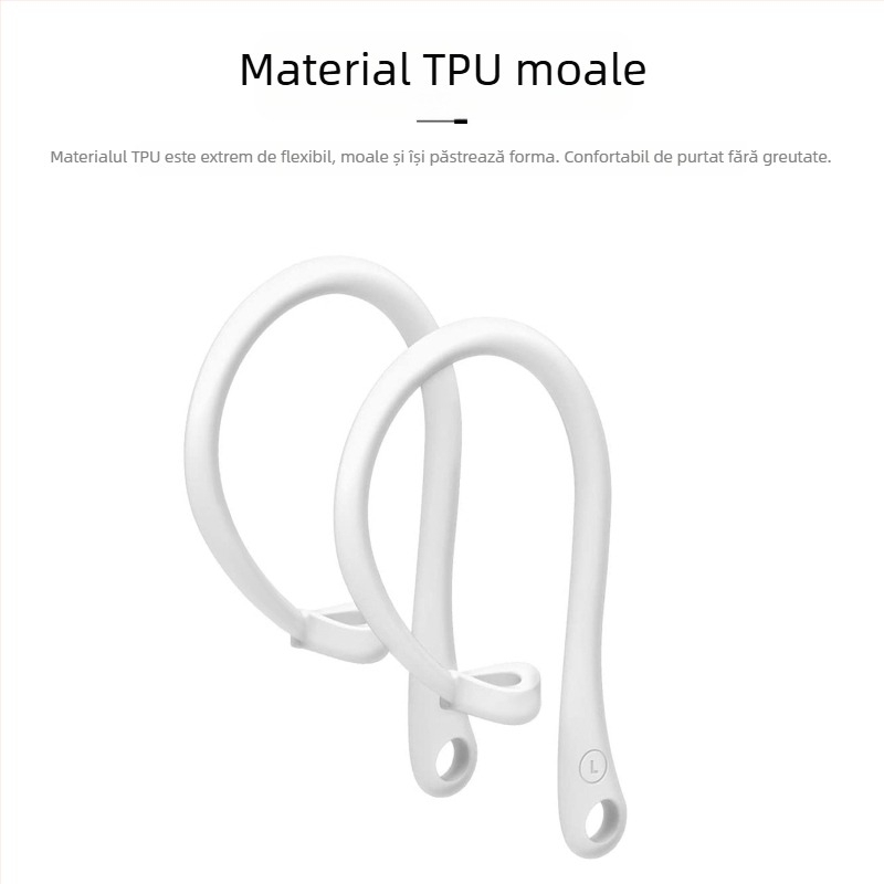 AirPods Pro cârlig din silicon – universal pentru căști Bluetooth Apple, 2a/3a generație, anti-pierdere, stil fashion (Brand: Other; Material: Other; Stil: Fashion)