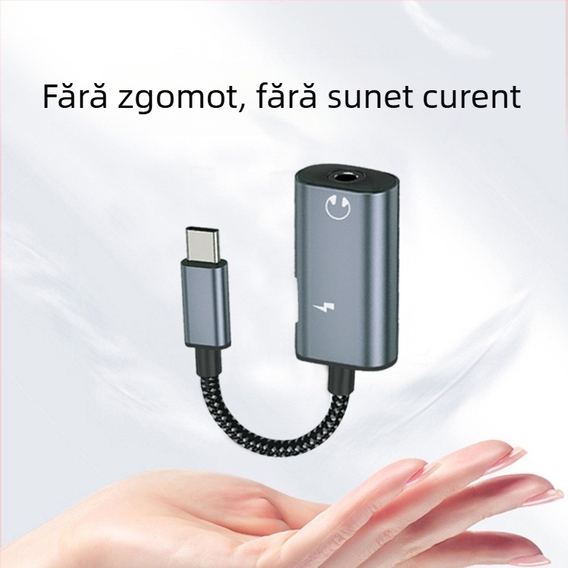 SALAMOER JS-39 cablu adaptor Type-C pentru căști, pentru dispozitive Android cu interfață Type-C, etichetă privată licențiată
