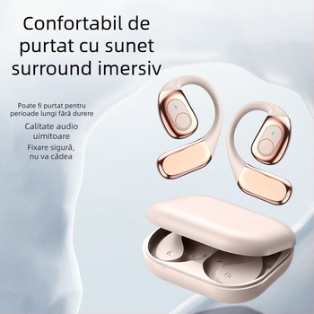Căști Bluetooth cu conducție osoasă – design deschis, pentru sport, 5.4, IPX5, autonomie peste 8 h, rază 10 m