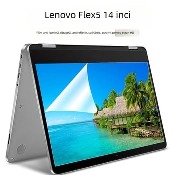 Protecție Ecran Lenovo Flex 5 – Anti-Lumină Albastră, Film Anti-Reflectare, Material PET, Tratament de Suprafață, OEM