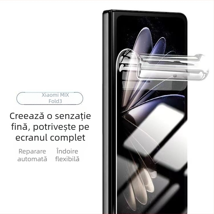 Protecție ecran Xiaomi Mix Fold 3 – film hidrogel pentru ecranul frontal, acoperire completă, HD, rezistent la praf, anti-explozie