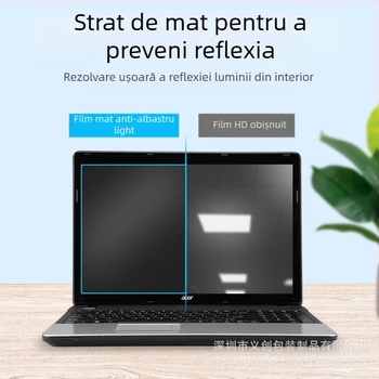 Protecție a ecranului notebook pentru intimitate, anti-peep și anti-reflexie, PET material, compatibil cu ecran laptop, 40 g