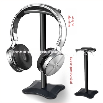 Suport pentru căști pe birou, aliaj de aluminiu + silicon, detașabil, model T-1210, pentru căști