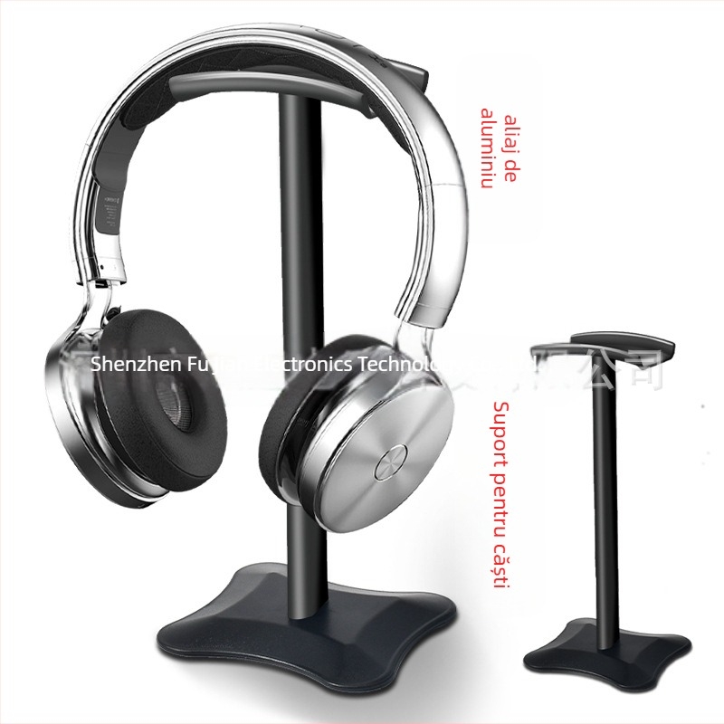 Suport pentru căști pe birou, aliaj de aluminiu + silicon, detașabil, model T-1210, pentru căști