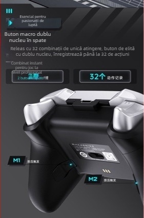 Controler de joc wireless Bluetooth USB – compatibil cu PC, TV și Nintendo Switch