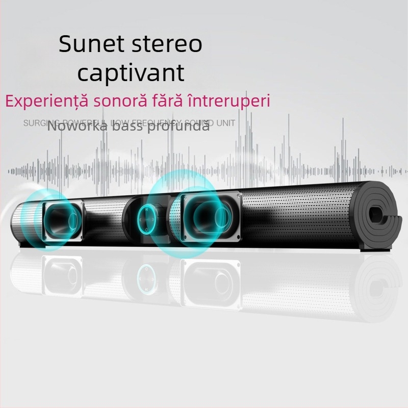 BS-55 Bară de sunet Bluetooth fără fir – 2x10W, Bluetooth 5.3, 20Hz-20kHz, SNR ≥75dB, IPX4