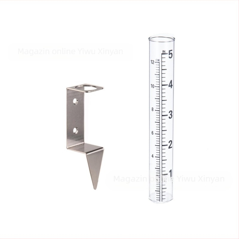 Cadru de montaj pentru pluviometru din oțel inoxidabil, suport cu coloană pentru grădină/exterioară, model XY-126