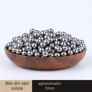 Praștie bile din oțel – bile solide din oțel, finisaj lucios, 100 buc./pachet, suprafață fără precizie