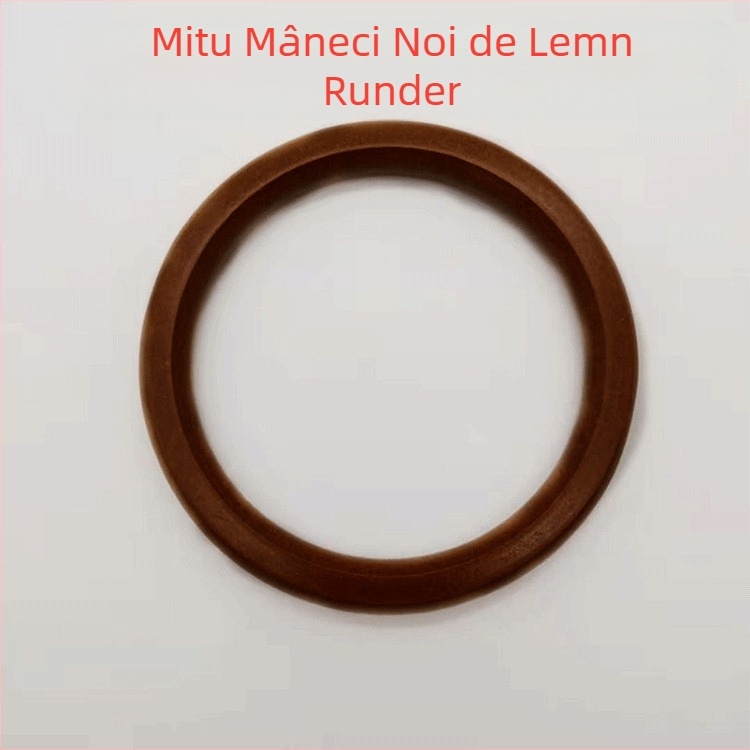 Mâner circular din lemn masiv pentru geantă, model A-089, brand Meters