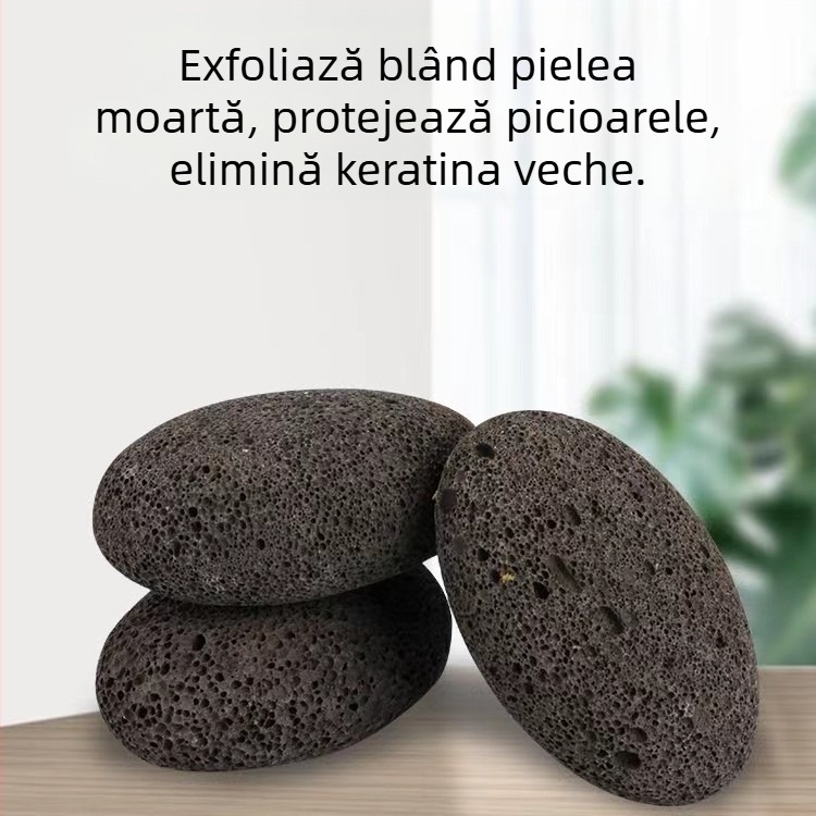 Piatră de pilit pentru călcâie din piatră vulcanică – Formă ovală; Brand: Six Miles Shop; Material: Piatră vulcanică; Formă: Ovală; Cantitate în cutie: 500; Importat: Nu