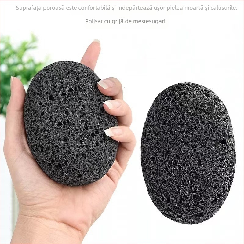 Piatră de pilit pentru călcâie din piatră vulcanică – Formă ovală; Brand: Six Miles Shop; Material: Piatră vulcanică; Formă: Ovală; Cantitate în cutie: 500; Importat: Nu