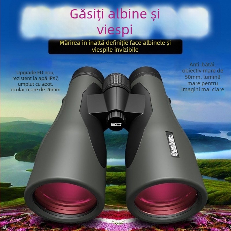 Binoclu HD, 12x50, unghi de vedere 5,6°