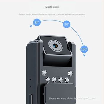 A8 HD Cameră infraroșu cu viziune de noapte pentru aplicarea legii, cu clips de prindere, înregistrare întâlniri, 1 MP, stocare TF, baterie 6 ore, ABS corp