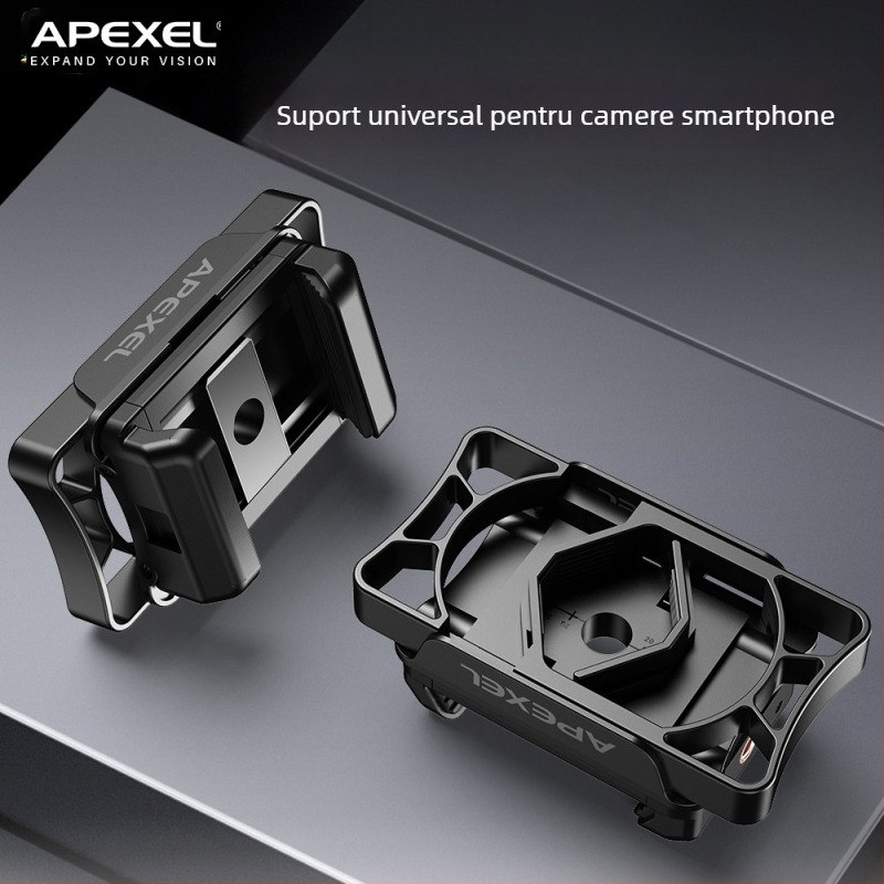 APL-F002 Clip pentru telefon monocular cu adaptor pentru ocular de microscop, clip metalic multifuncțional