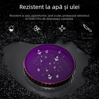 SET FILTRI STARTRC pentru DJI Action5 Pro: Filtru impermeabil, Polarizator CPL și Filtru ND — Cadru din aliaj de aluminiu + sticlă