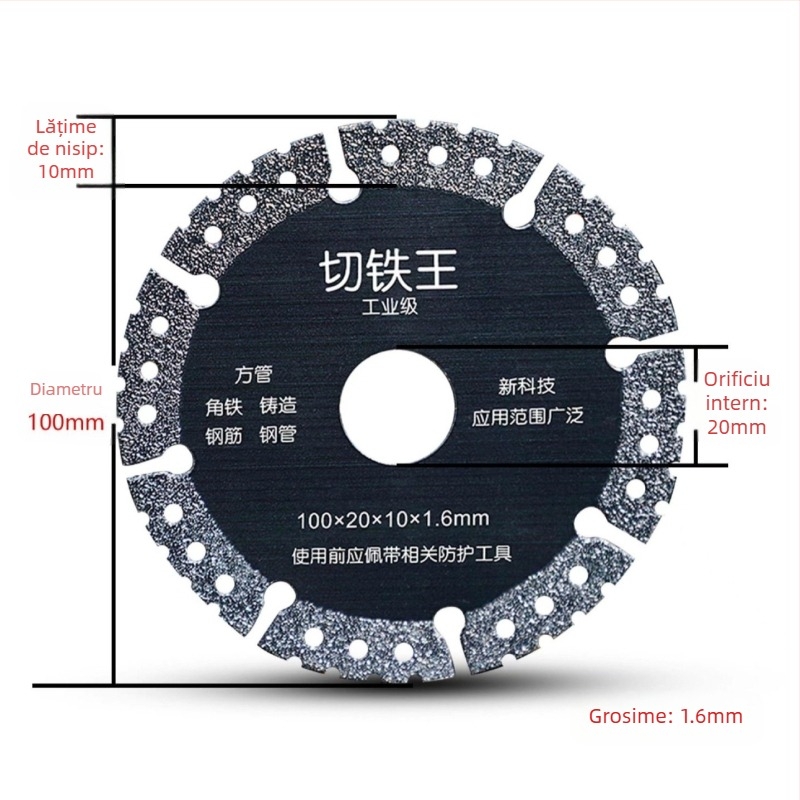 Vanlonso Disc de tăiere din metal pentru polizor unghiular – pentru piese din oțel, multifuncțional, disc de tăiere de înaltă performanță