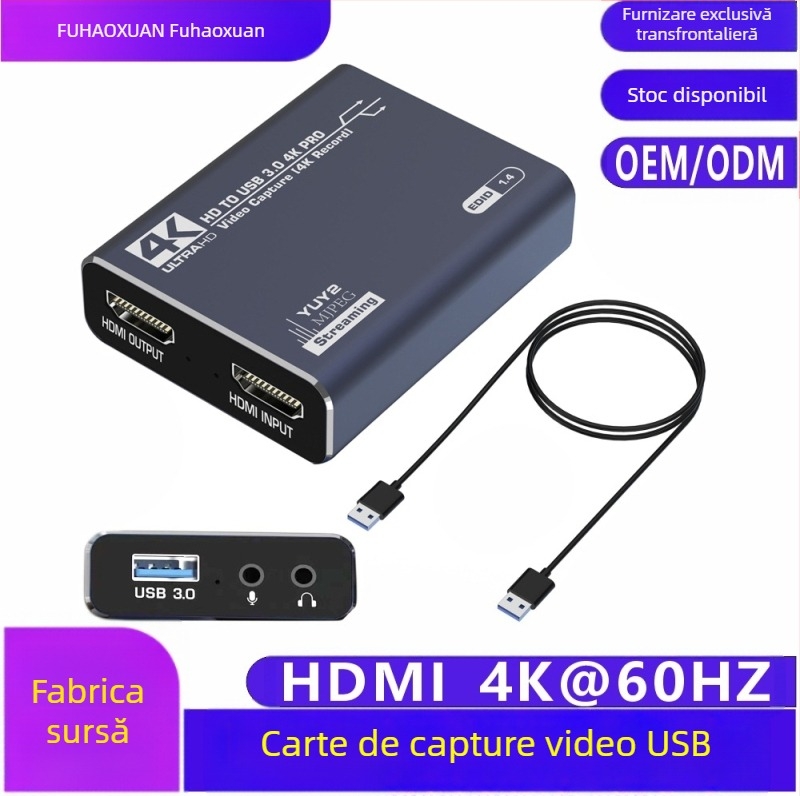 Cardă de captură HDMI 1080p USB MS2131 pentru înregistrare PS4 și sunet