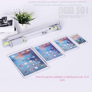 Suport de podea pentru tabletă și telefon, lângă pat, rotativ și telescopic
