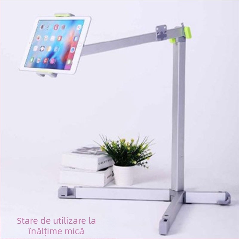 Suport de podea pentru tabletă și telefon, lângă pat, rotativ și telescopic