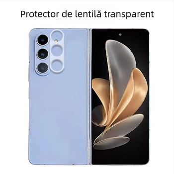 Galaxy Z Fold5 protector din sticlă temperată pentru ecranul frontal și obiectivul din spate – acoperire completă, claritate HD, anti-amprente, anti-lumină albastră, anti-cadere
