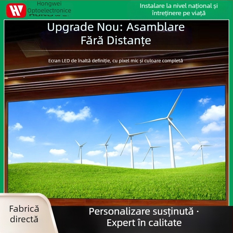 Display LED interior cu pas mic P1.25, rezoluție 1920x1080, 640000 pixeli, modul 320x160, 256 niveluri de gri