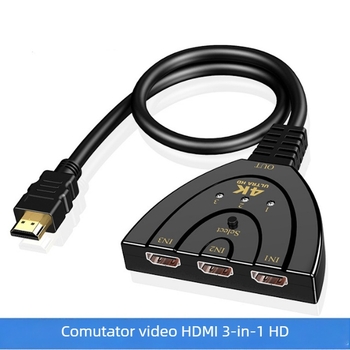 Comutator HDMI, 3 intrări 1 ieșire, rezoluție 1048×780, model 2015
