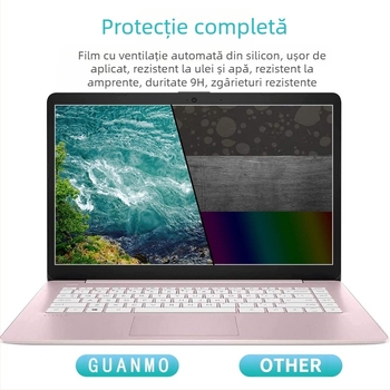 Folie de protecție a ecranului pentru notebookuri și desktopuri | PET material, anti-lumină albastră, anti-reflexie, tratat de suprafață