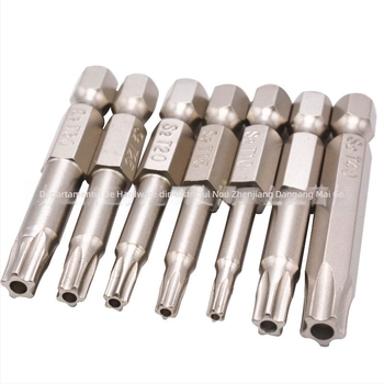 Set de 7 bituri Torx, magnetice, din oțel S2 pentru unelte