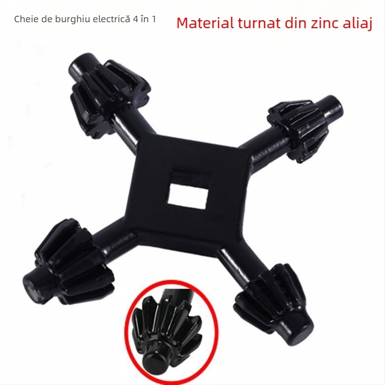 Cheie multifuncțională patru în unu pentru bormașină, cheie pentru mandrină – accesorii pentru unelte electrice