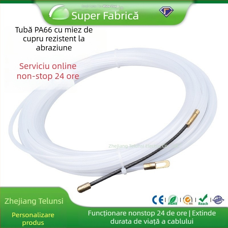 Ghid din nylon pentru trecerea cablurilor prin perete, pentru instalații electrice — Terence, Zhejiang